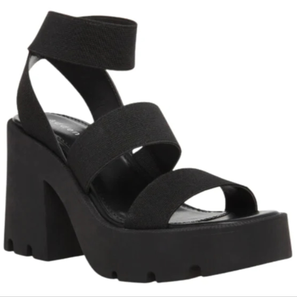 Madden NYC black strappy shoes size 7 - Picture 3 of 3